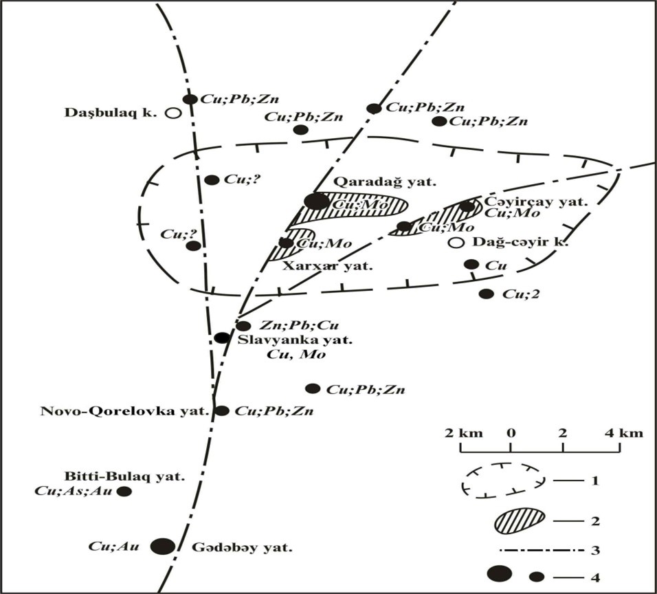 Zonation of porphyry copper mineralization and prediction criteria of blind mineralization in the Garadag ore field